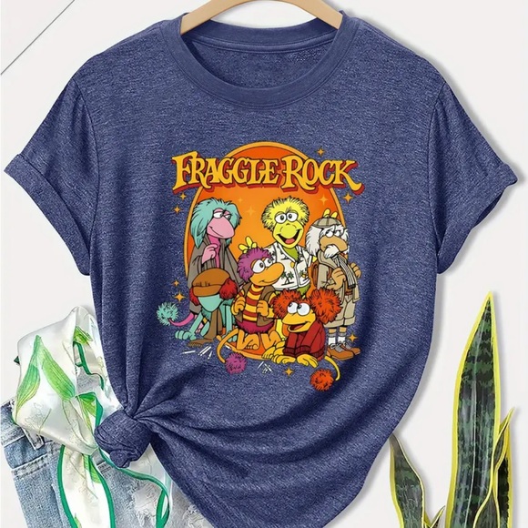 Fraggle Rock Graphic T-Shirt Blue - Picture 1 of 3
